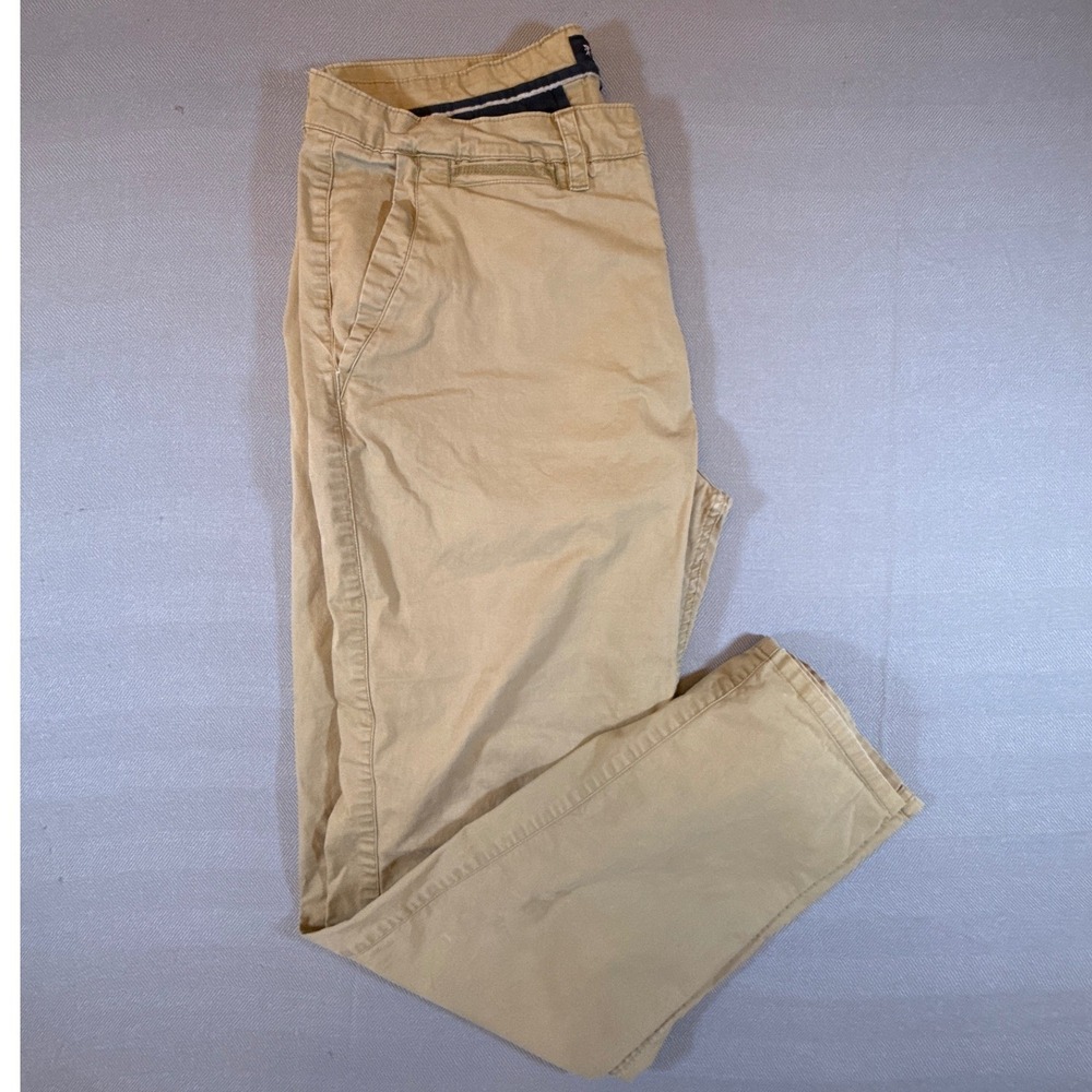 Roark Revival Mens Chino Pants Khaki Tan Straight Leg Stretch RP240 36x30 1898